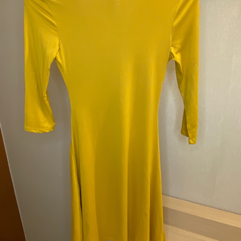 Mustard colored dress